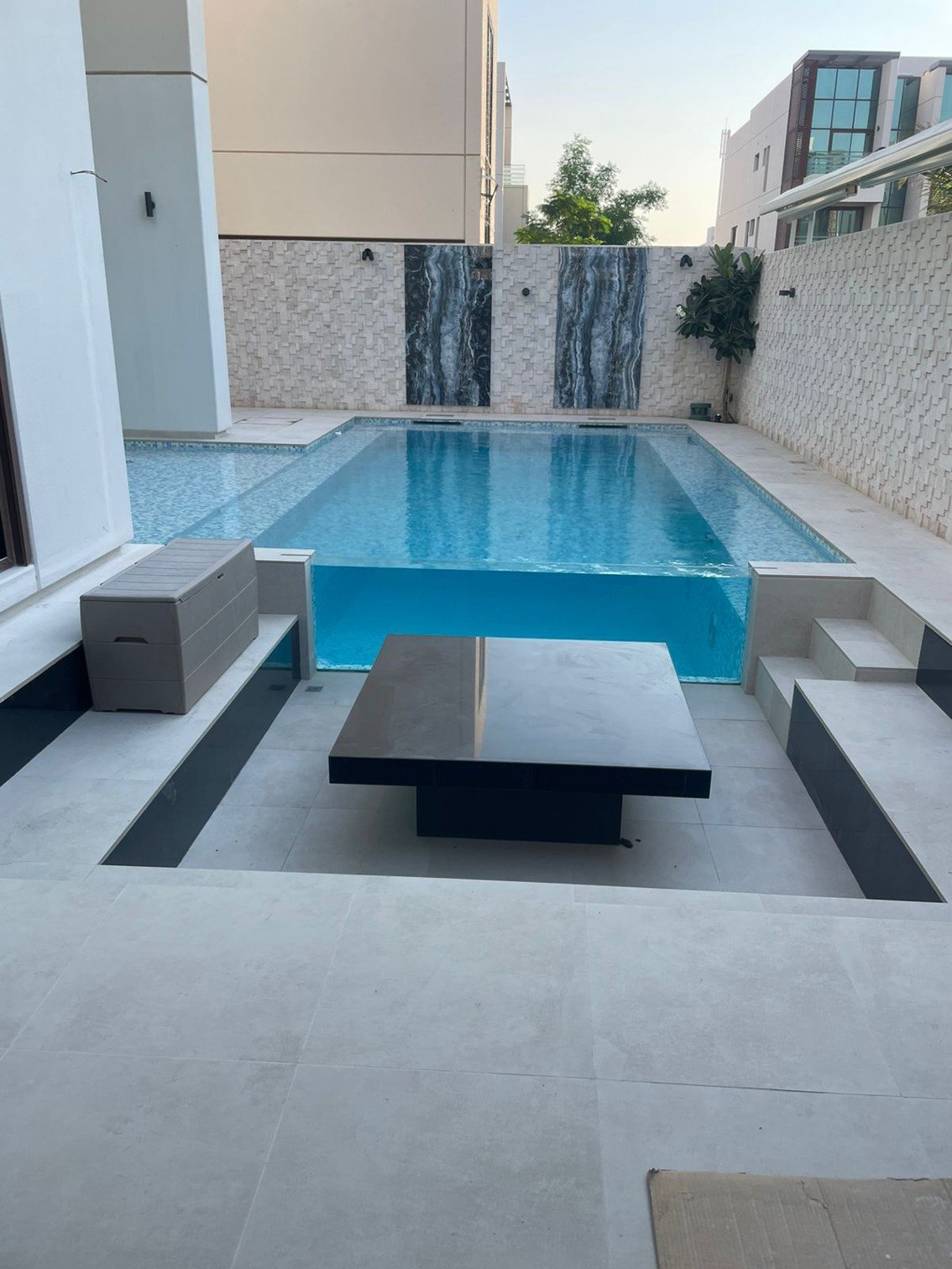 District One — Pool, Sunken Seating, Cladding