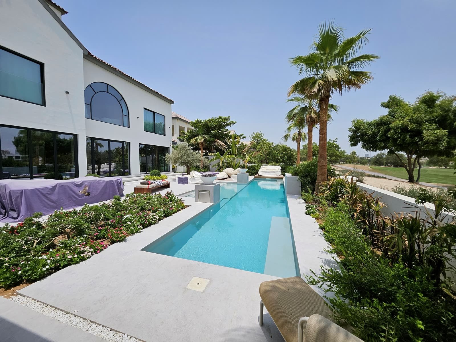 Jumeirah Golf Estates — Overflow Pool, Pergola, BBQ