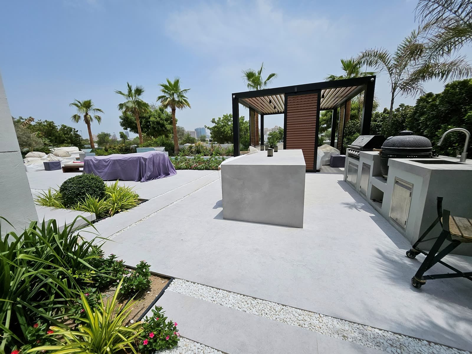 Jumeirah Golf Estates — Full Outdoor Living — completed project view 2